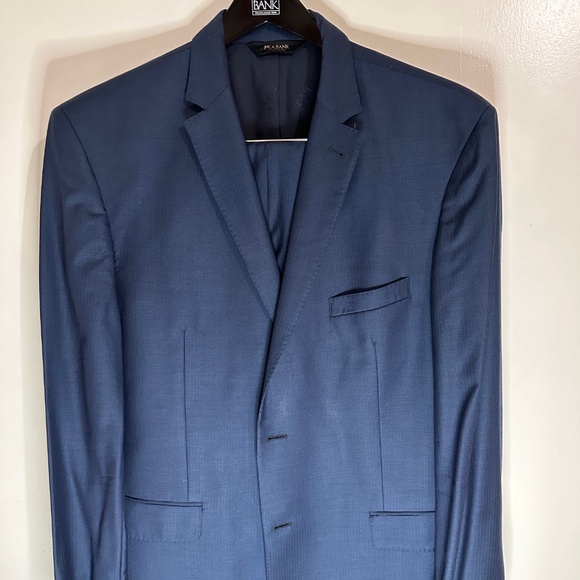Men's Jos A. Bank Signature Gold Series Blue Suit Set sz 46L
